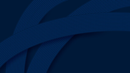 Stripes with lines on navy background. Vector geometric wallpaper