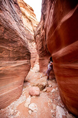 woman in Canyon traveling