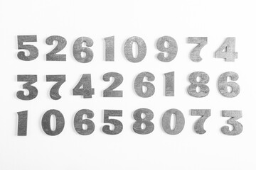 Background of numbers. from zero to nine. Finance data concept. Mathematic. Seamless pattern with numbers. financial crisis concept. Business success.