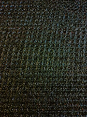 Close-up of black plastic on the whole frame