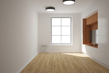 Modern interior design. 3D illustration