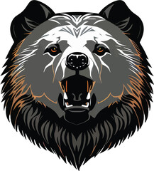 Great Grizzly Bear Vector. Grizzly Bear Vector