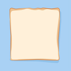 Sliced rectangular piece of toast bread