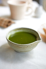 Japanese Matcha in Bowl