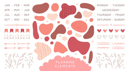 Isolated multicolored liquid forms with splatter.