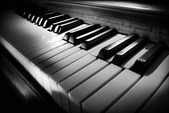 Chords on a piano. Generative AI