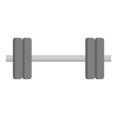 Illustration of Barbell design Flat Icon