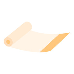 Illustration of Yoga Mat design Flat Icon