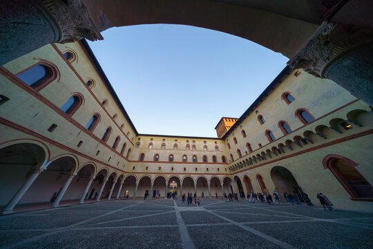 Castello Sforzesco, medieval castle of Milan