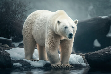 Obraz na płótnie Canvas Polar bear. Generative AI.