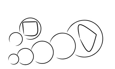 circular white background vector design