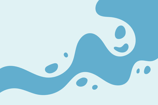 Abstract liquid smooth shapes decorative background with smooth wave