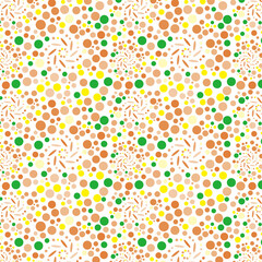 鮮やかなドットの背景イラスト