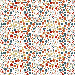 鮮やかなドットの背景イラスト