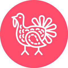 Vector Design Turkey Icon Style