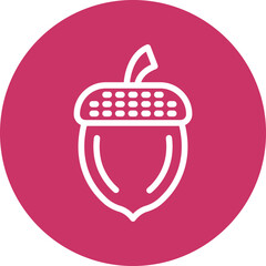 Vector Design Acorn Icon Style