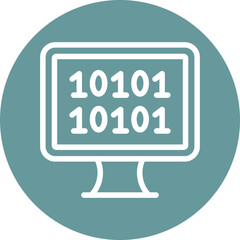 Vector Design Binary Icon Style