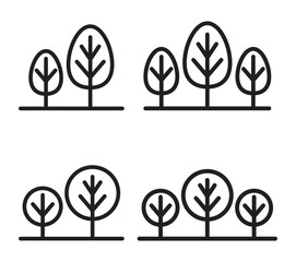 Tree Symbol Icon Illustration