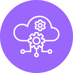 Vector Design Cloud Computing Icon Style