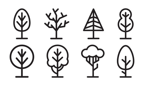 Tree Symbol Icon Illustration