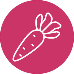 Vector Design Carrots Icon Style