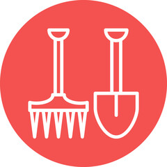 Vector Design Gardening Tools Icon Style