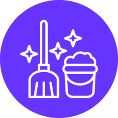 Vector Design Mop Icon Style