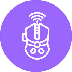 Vector Design Wireless Mouse Icon Style