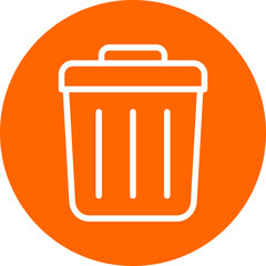 Vector Design Trash Bin Icon Style