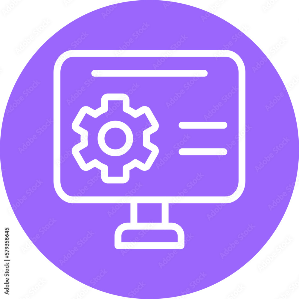 Poster vector design software development icon style