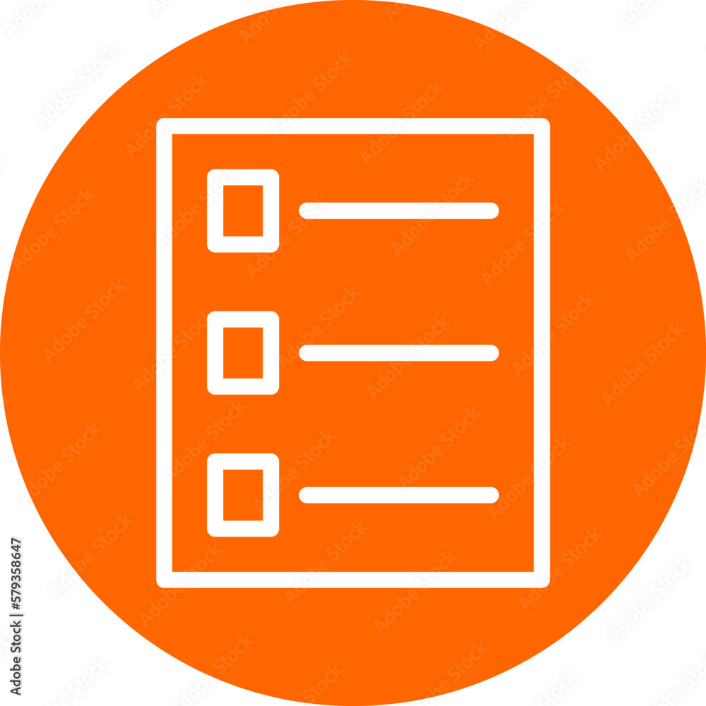 Poster vector design checklist icon style