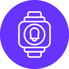 Vector Design Smartwatch Alarm Icon Style