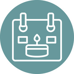Vector Design Birthday Date Icon Style