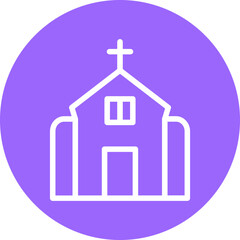 Vector Design Church Icon Style