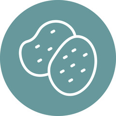 Vector Design Potatoes Icon Style