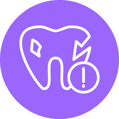 Vector Design Tooth Problem Icon Style