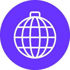 Vector Design Disco Ball Icon Style