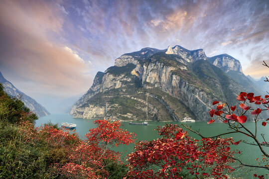 Chongqing Yangtze river three gorges nature reserve - wu gorge scenery