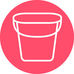 Vector Design Water Bucket Icon Style
