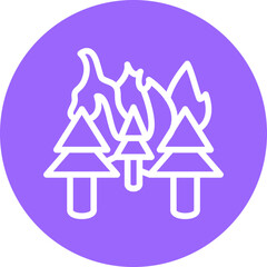 Vector Design Wildfire Icon Style
