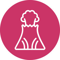 Vector Design Volcano Icon Style