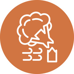 Vector Design Tree Broken Icon Style