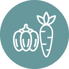 Vector Design Vegeatable Icon Style