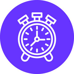 Vector Design Alarm Clock Icon Style