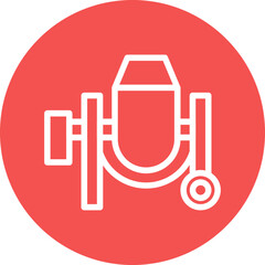 Vector Design Concerete Mixer Icon Style