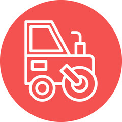 Vector Design Road Roller Icon Style