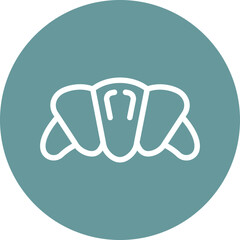 Obraz premium Vector Design Croissant Icon Style
