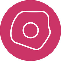 Vector Design Fried Egg Icon Style