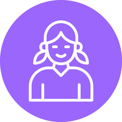 Vector Design Daughter Icon Style