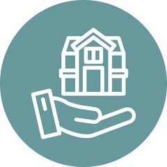 Vector Design Home Insurance Icon Style